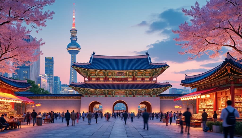 explore the dynamic architecture and vibrant urban features of seoul, a city where traditional design meets modern innovation, showcasing skyscrapers, historical landmarks, and unique cultural spaces.
