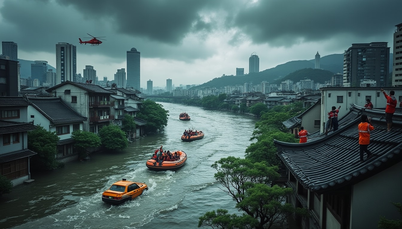 explore the challenges posed by flooding and other natural risks in seoul. understand the city's vulnerability to climate events and discover the measures being taken to mitigate these risks and enhance urban resilience.
