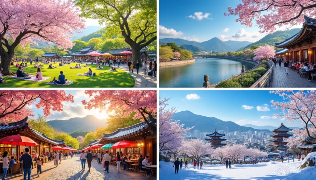 discover the enchanting beauty of seoul through its seasons. from cherry blossoms in spring to vibrant autumn leaves, experience the unique charm and cultural festivities that make each season in seoul unforgettable.