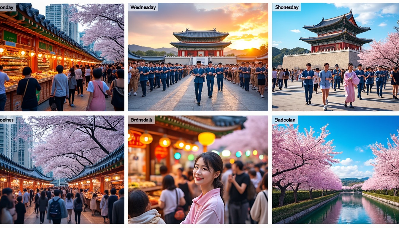 discover the ultimate guide to exploring seoul with our weekly itinerary. from vibrant markets to serene parks, each day offers unique experiences that showcase the best of the city. plan your perfect week in seoul and uncover hidden gems along the way!
